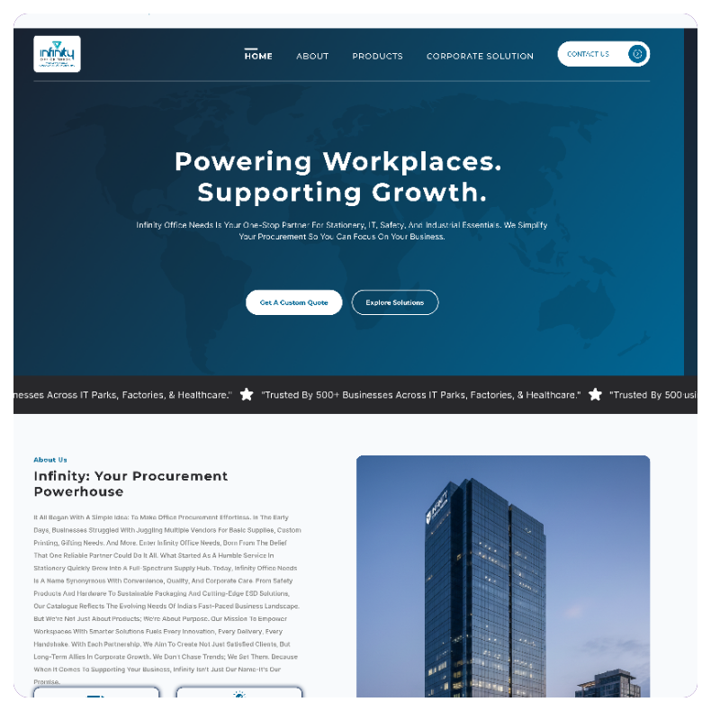 Infinity project by SPG Techsoft digital marketing company