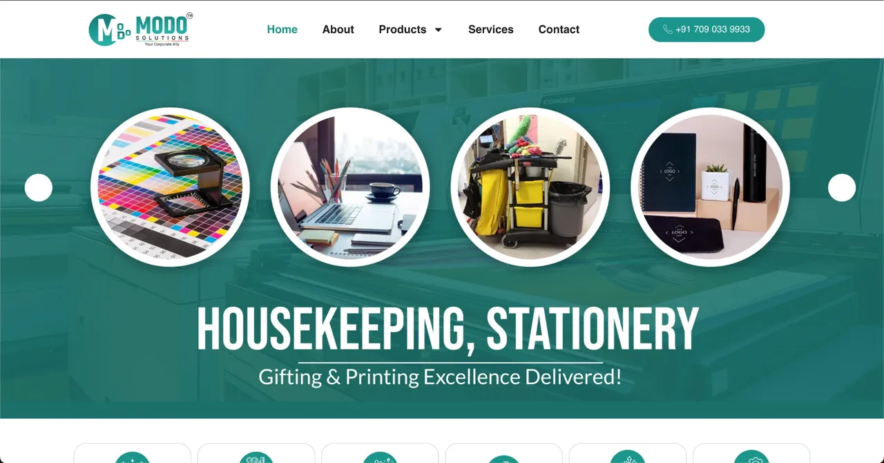 Modo Solutions WordPress website designed and developed by SPG Techsoft