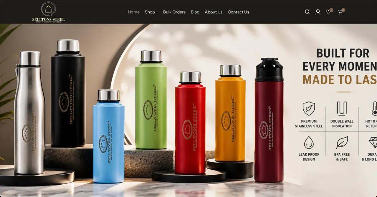 Selltons Steel WooCommerce store designed and developed by SPG Techsoft
