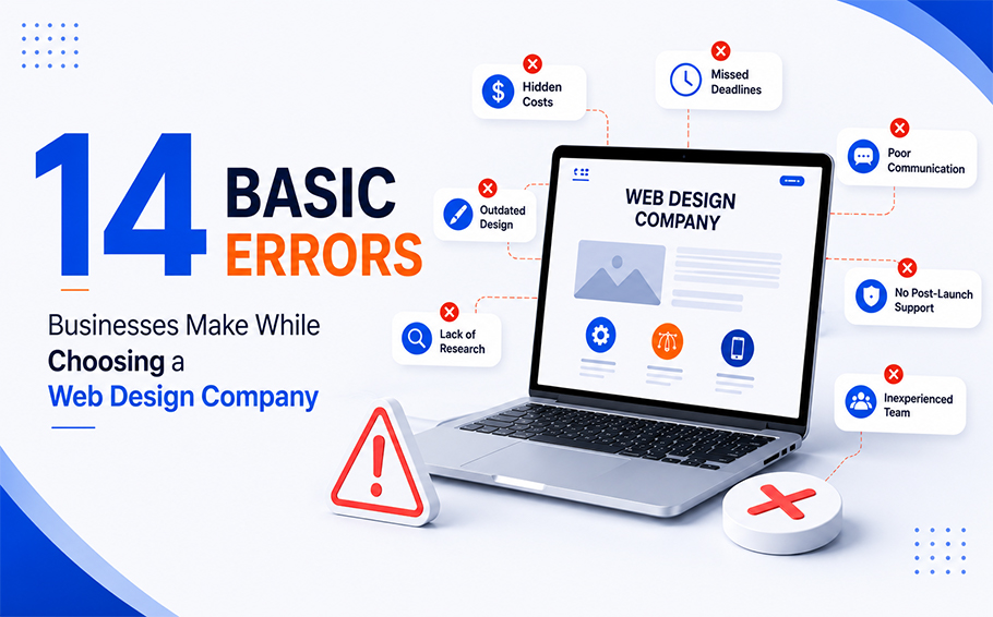 14 Basic Errors Businesses Make While Choosing a Web Design Company In Mumbai