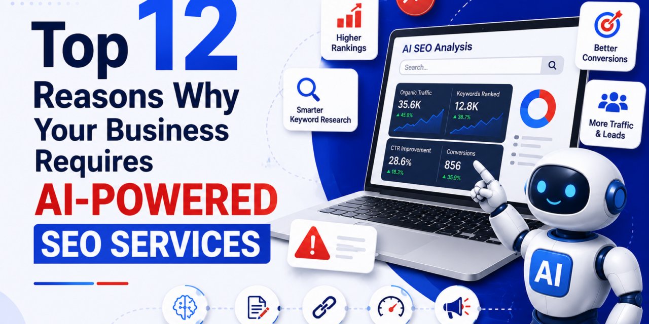 Top 12 Reasons Why Your Business Requires AI-Powered SEO Services