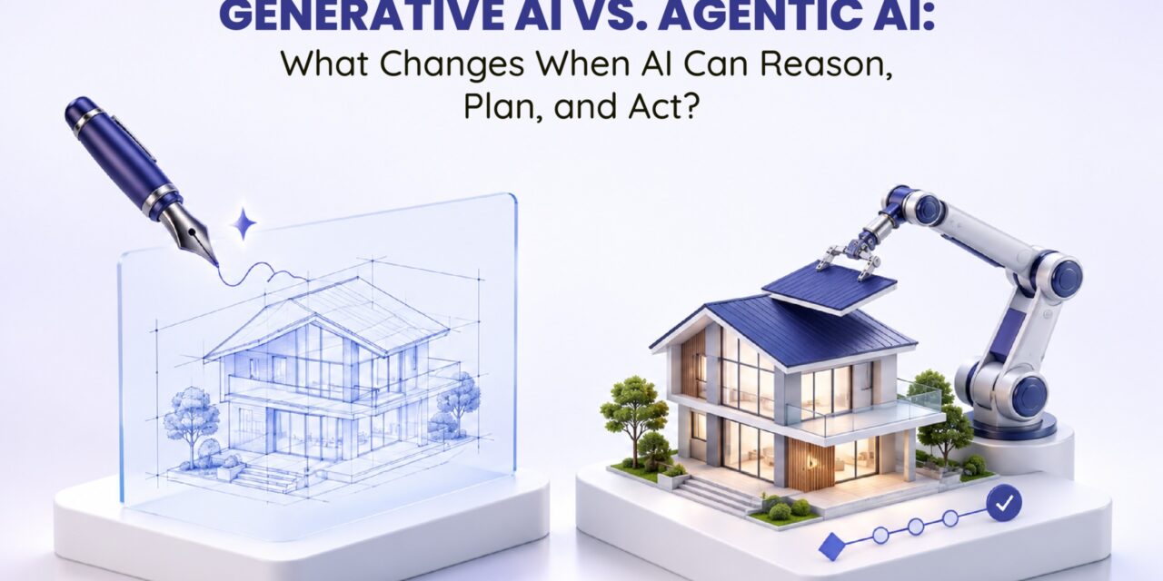 Generative AI vs. Agentic AI: What Changes When AI Can Reason, Plan, and Act?