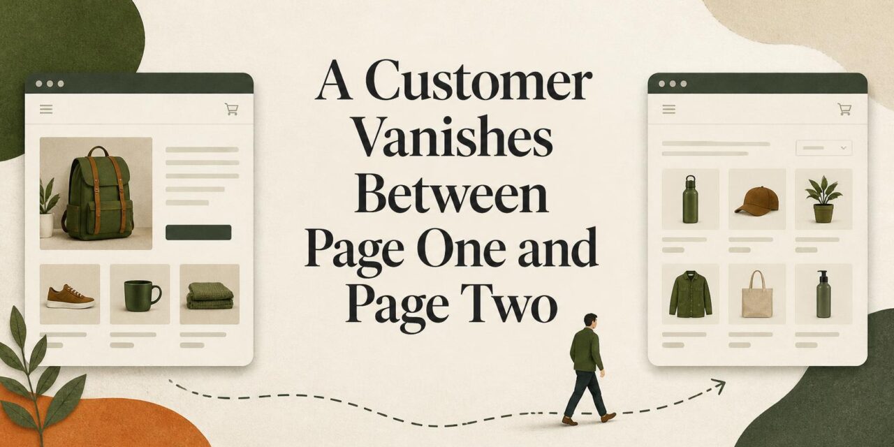 A Customer Vanishes Between Page One and Page Two