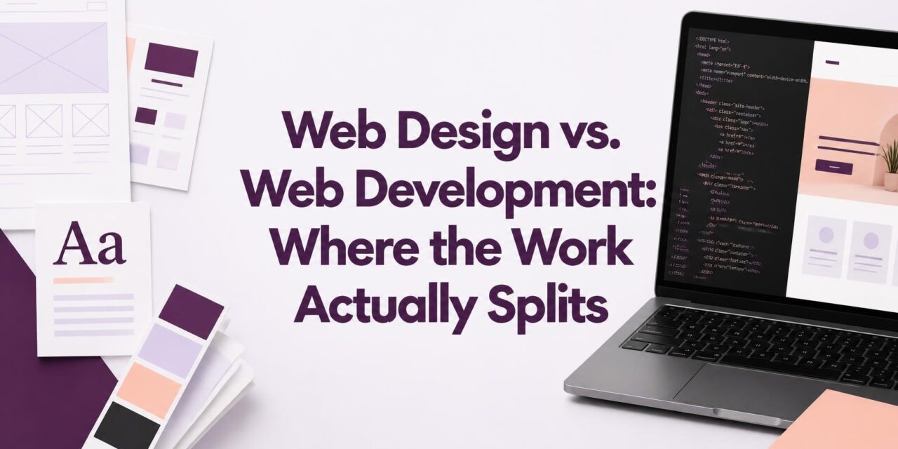 Web Design vs. Web Development: Where the Work Actually Splits