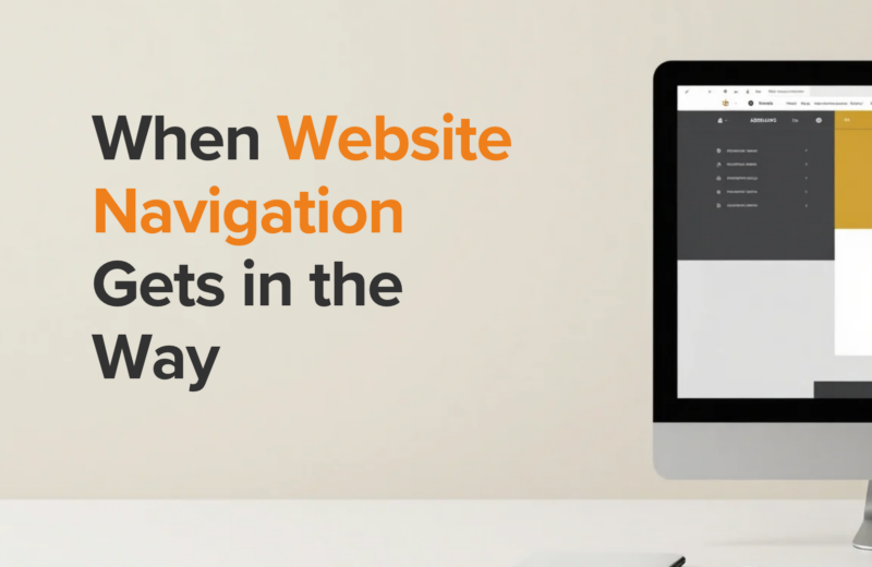 When Website Navigation Gets in the Way