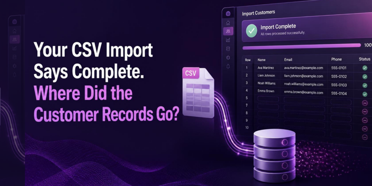 Your CSV Import Says Complete. Where Did the Customer Records Go?